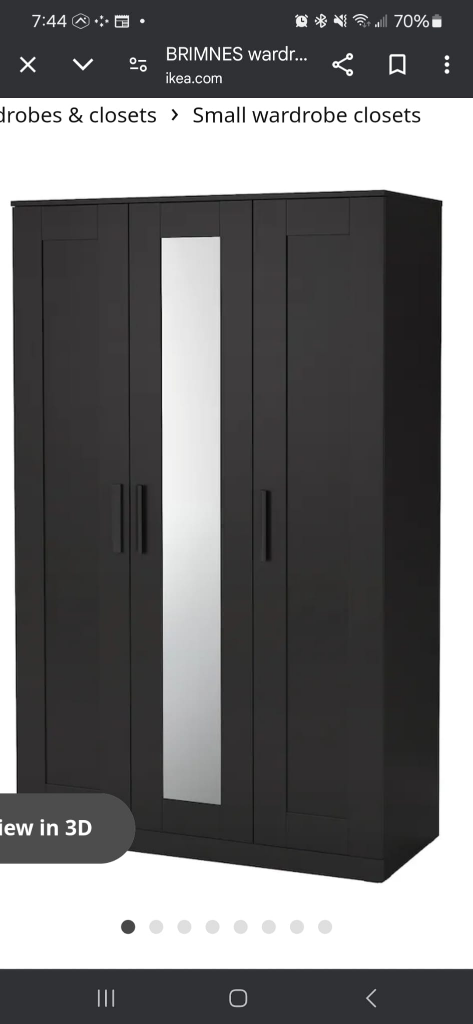 IKEA BRIMNES Wardrobe with Mirror