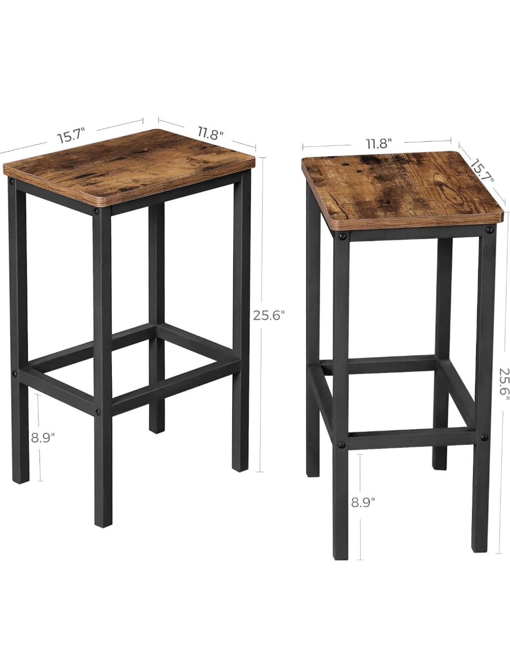 Set of 2 Bar Stools - photo 2