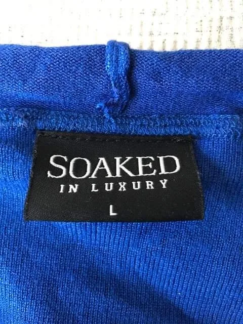 Soaked in Luxury Blue Hooded Sweater image indicator(4)