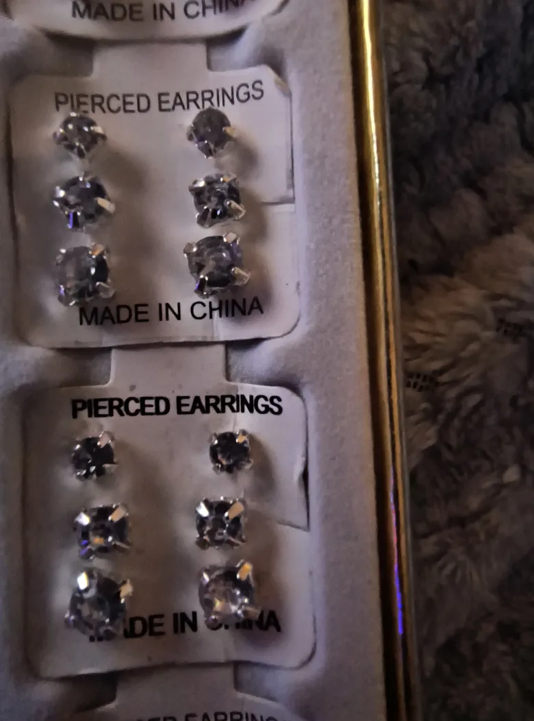Assortment of Crystal Stud Earrings image indicator(4)