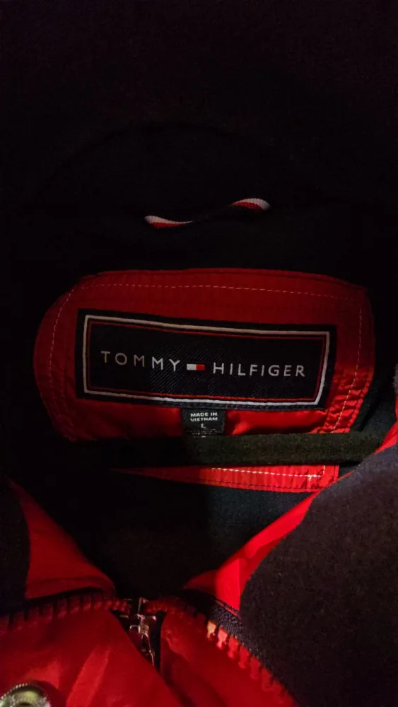 Brabd new Red Tommy Hilfiger Puffer Jacket for Men size L image indicator(10)