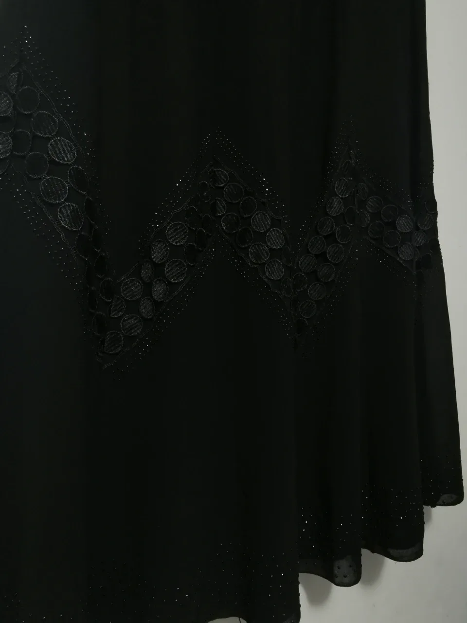 New Black Long Skirt with Embellishments thumbnail