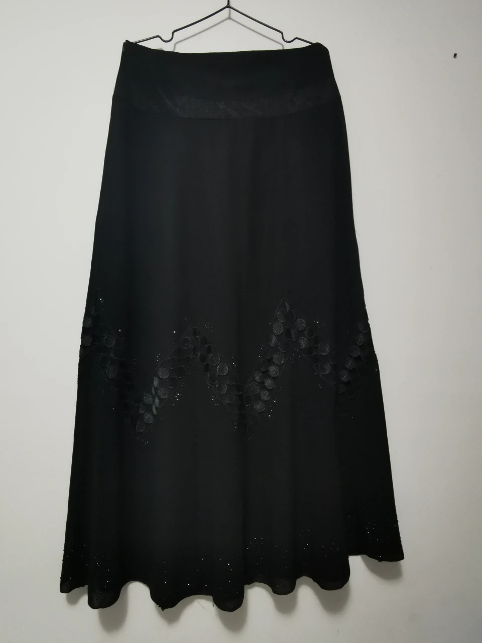 New Black Long Skirt with Embellishments - photo 2