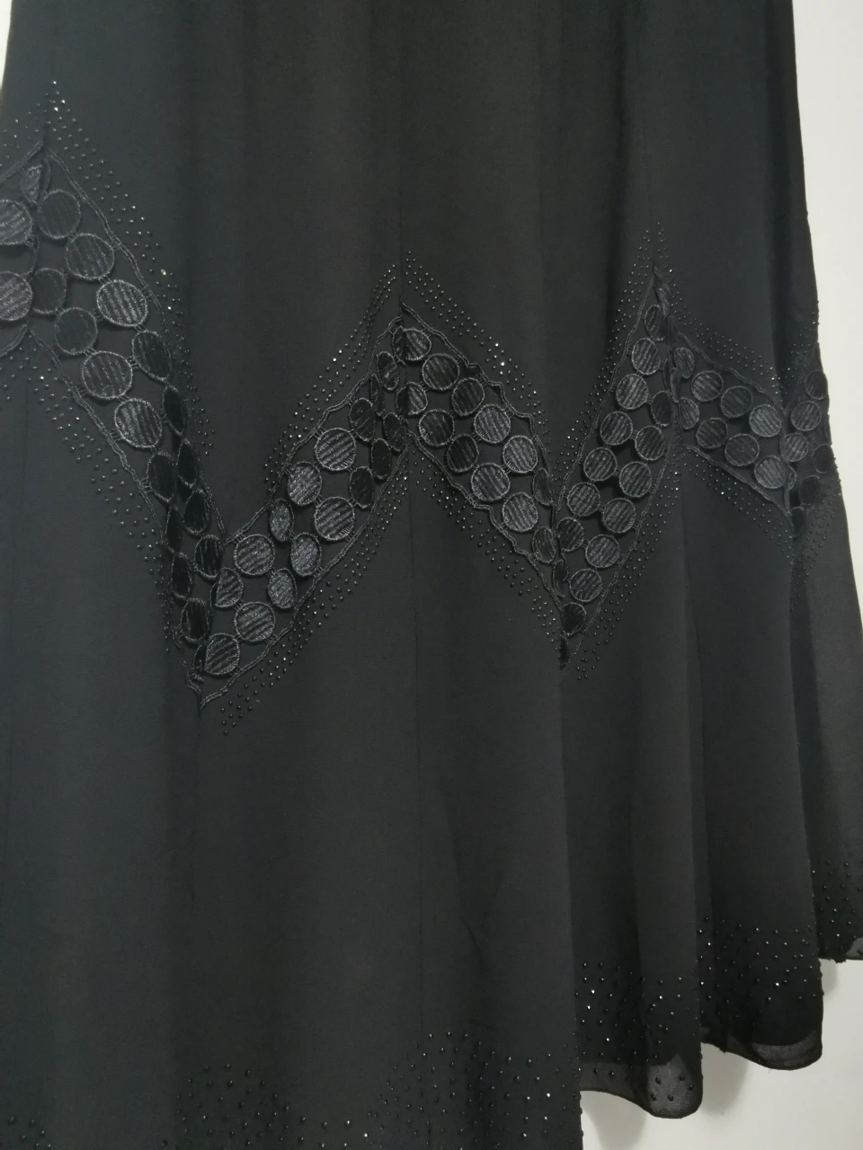 New Black Long Skirt with Embellishments - photo 3