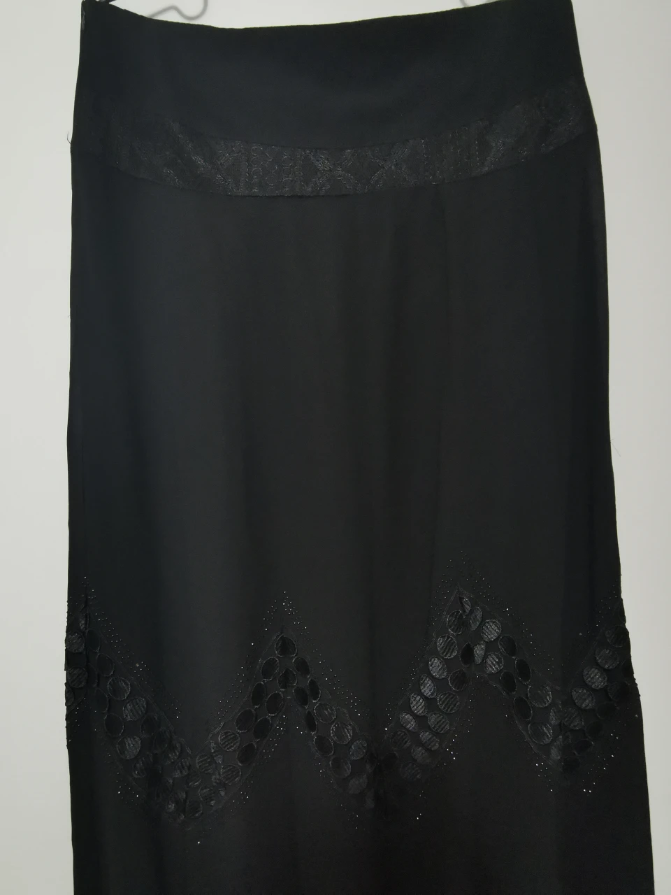 New Black Long Skirt with Embellishments - photo 5