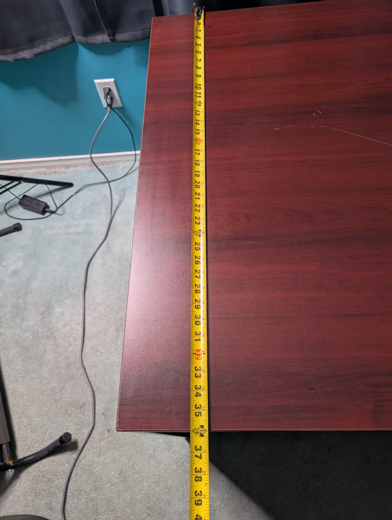 Large Brown Desk with 4Drawers image indicator(5)