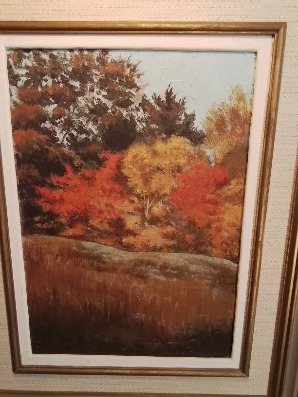"Autumn" by Walter Goforth Framed Oil Painting On Board 21" image indicator(2)