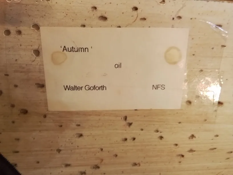 "Autumn" by Walter Goforth Framed Oil Painting On Board 21" image indicator(8)