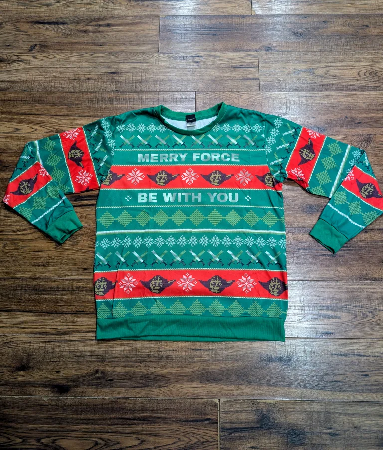 Star Wars Yoda Christmas Sweater thumbnail