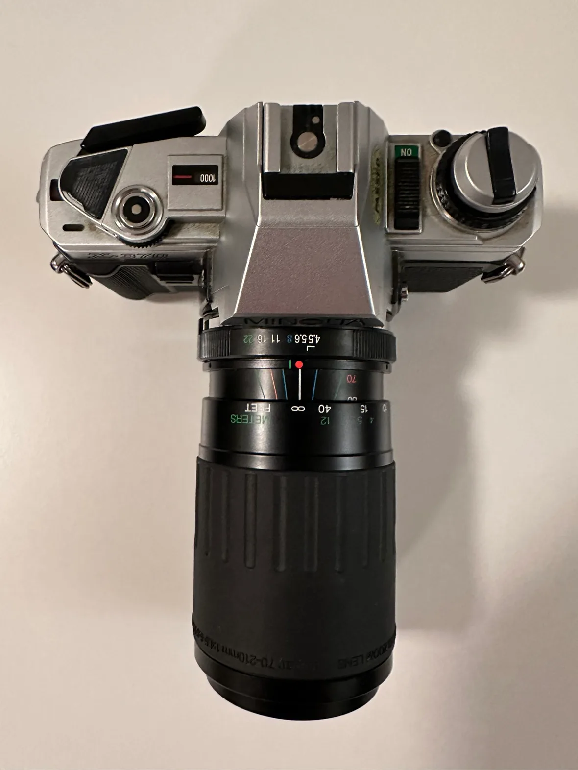 Minolta 35mm Film Camera + Lens thumbnail