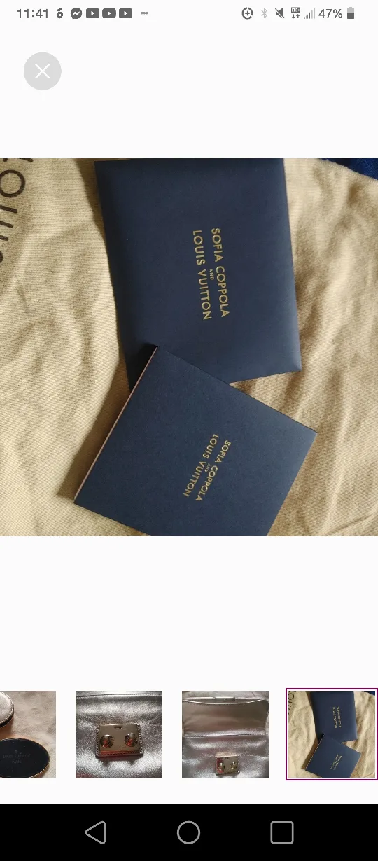 Louis Vuitton gold clutch image indicator(2)