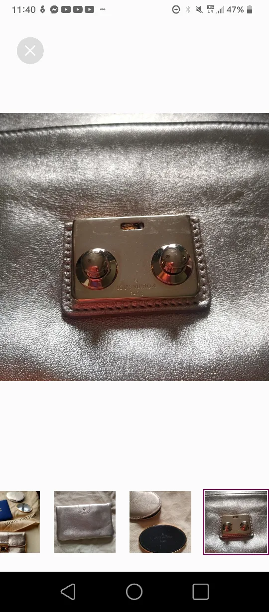 Louis Vuitton gold clutch image indicator(3)