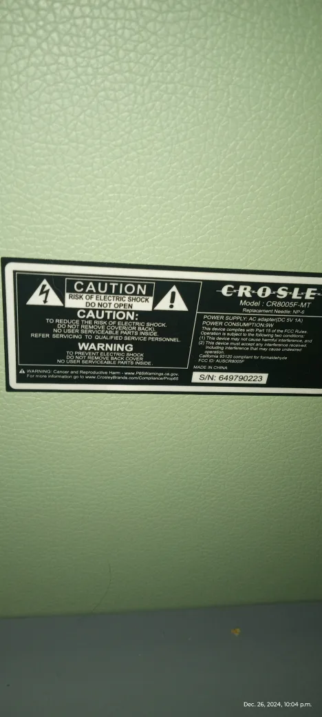 Crosley Cruiser Portable Turntable image indicator(5)