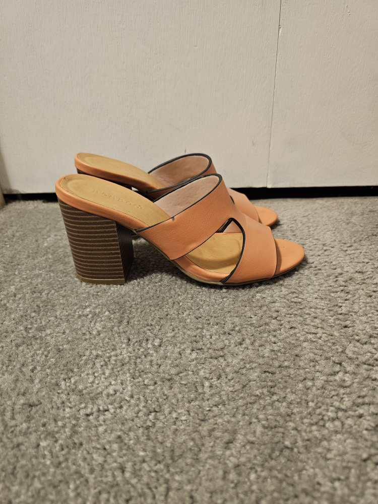 Orange Block Heel Mules - photo 2