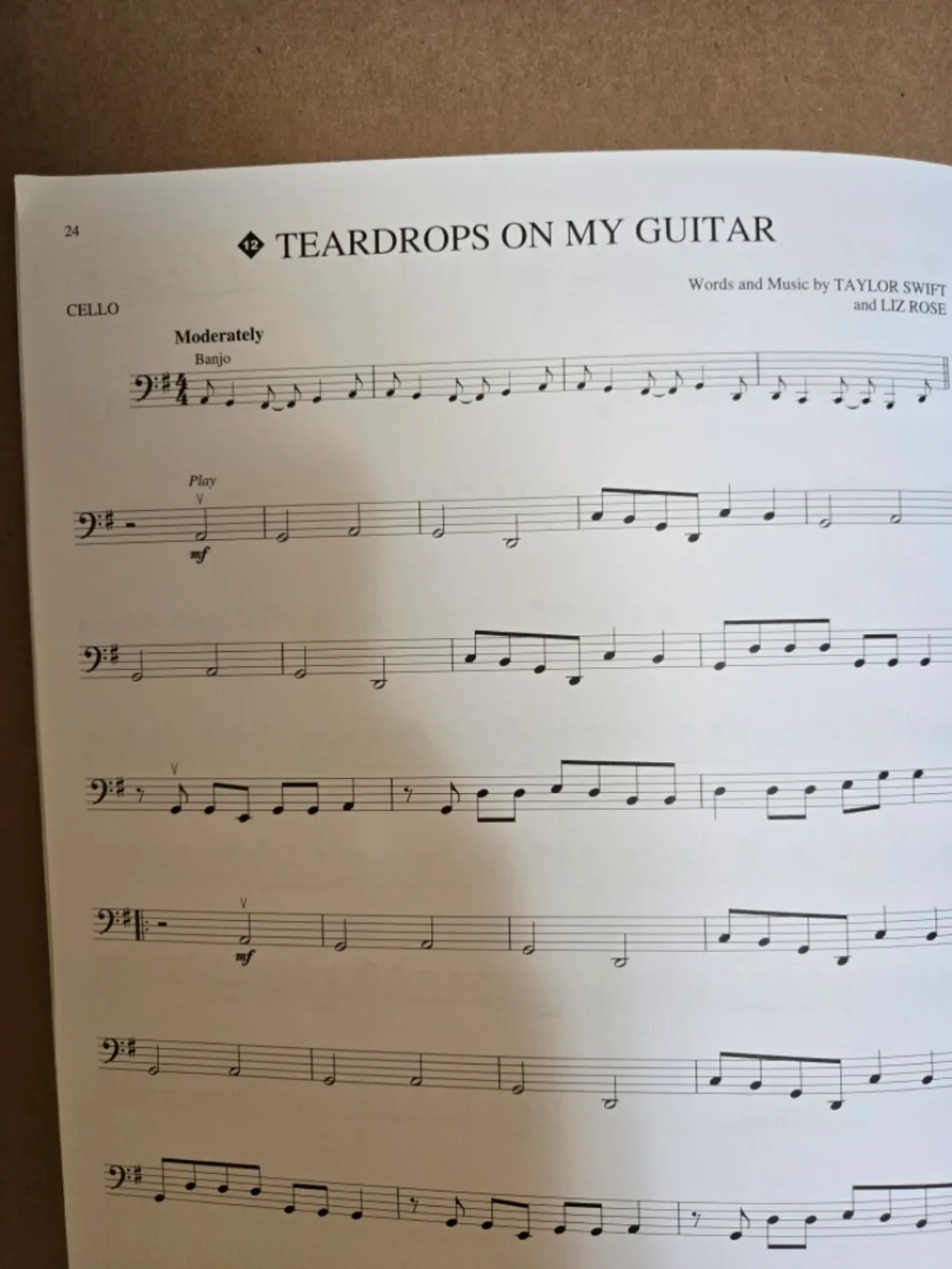 Taylor Swift Cello Play-Along Sheet music book with CD image indicator(3)