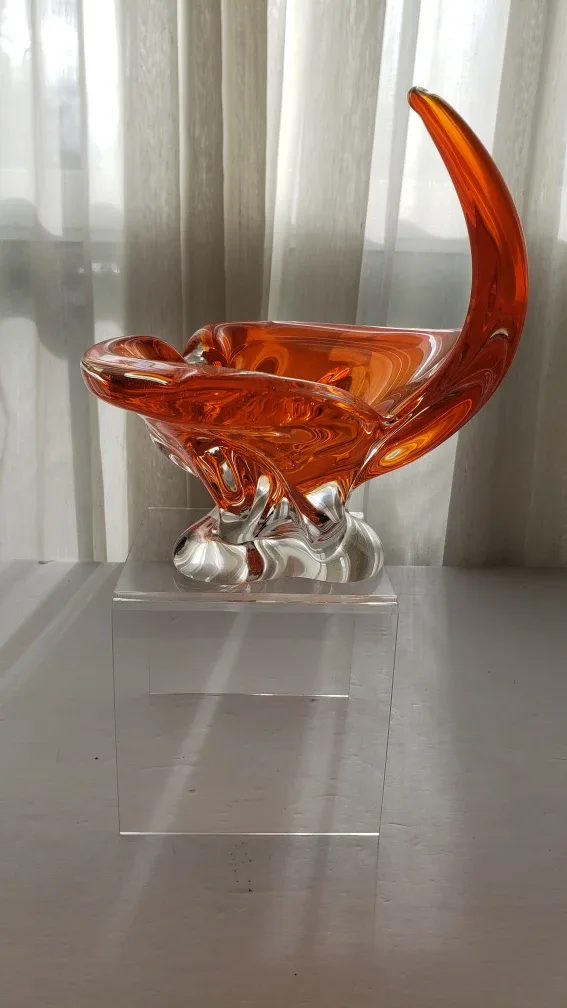 Mid Century Modern Glass Ashtray image indicator(2)