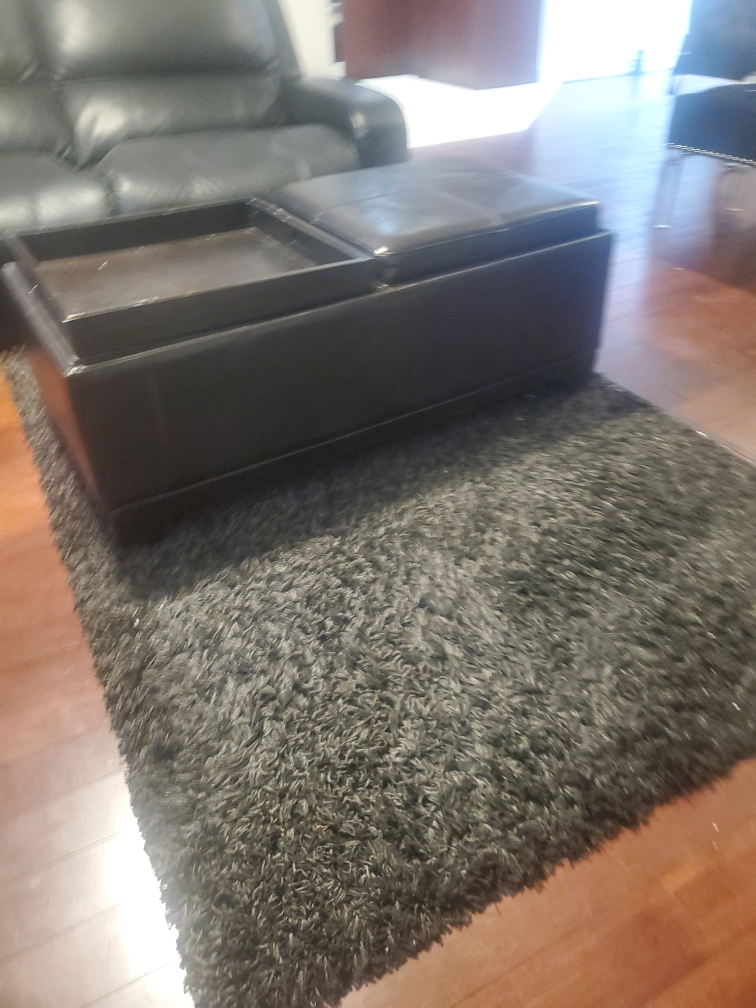 Power recliner Sectional Couch with ottomon and rug - $500 - photo 4