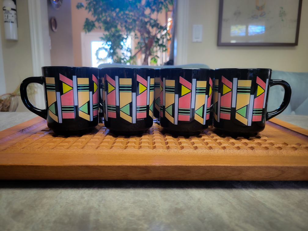 Vintage Arcoroc Glass Mugs