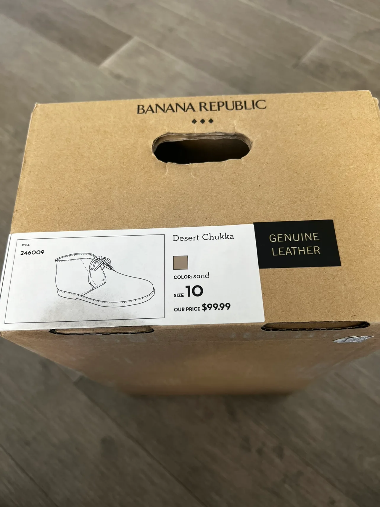 NEW MENS SIZE 10  BANANA REPUBLIC DESERT BOOT image indicator(4)