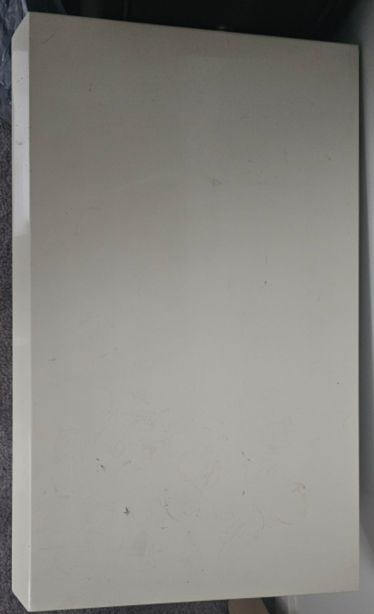 White Nightstand with Two Drawers - photo 2