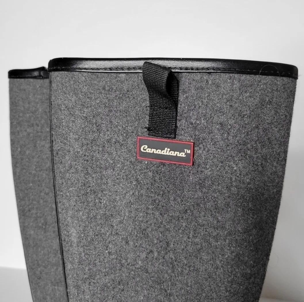 Canadiana Black & Grey Equestrian Style Rubber Boots image indicator(4)