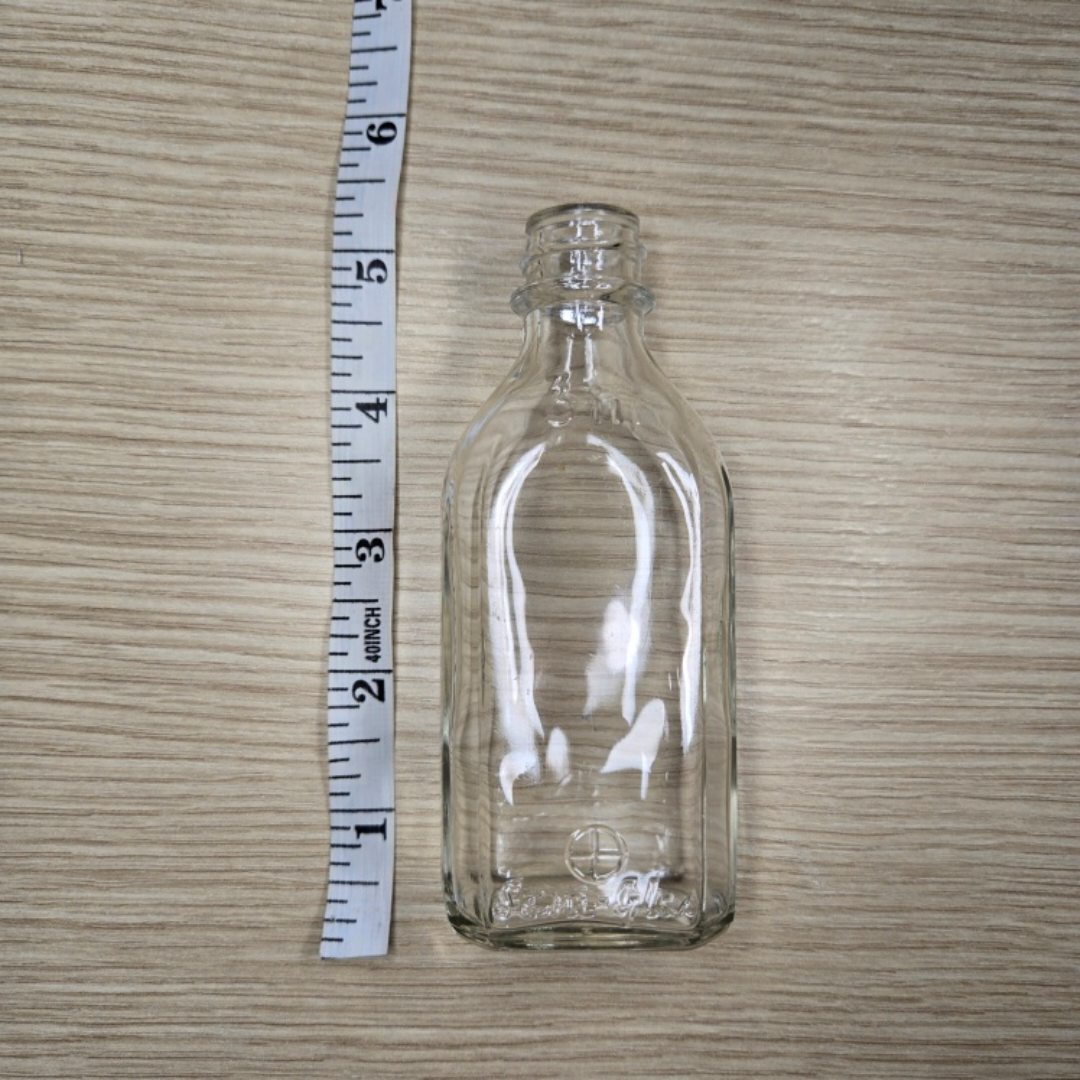 Vintage Medicine Pharmacy Bottle Brockway Sani-Glass 3iii, 1950s - photo 5