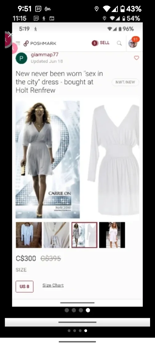 **HALSTON HERITAGE** SILKY COCKTAIL DRESS image indicator(4)