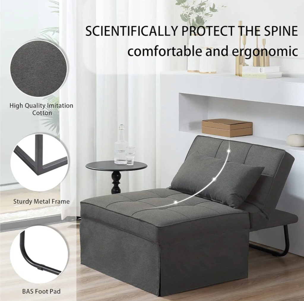 Foldable Sofa Bed with Ottoman - new in box - photo 4