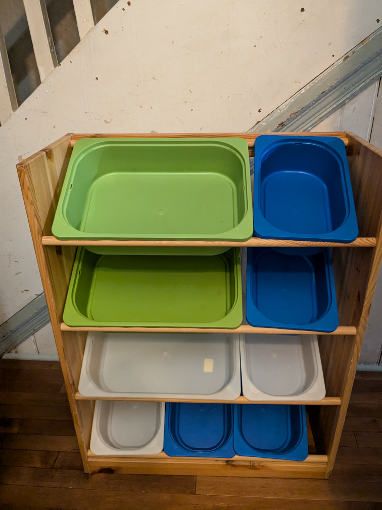 IKEA TROFAST Storage Shelf with Bins
