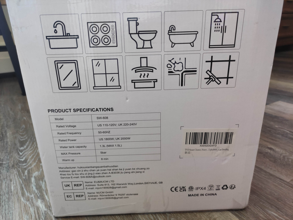 TVD Steam Cleaner SW-608 - photo 4