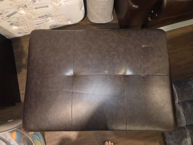 Brown Storage Ottoman - photo 2