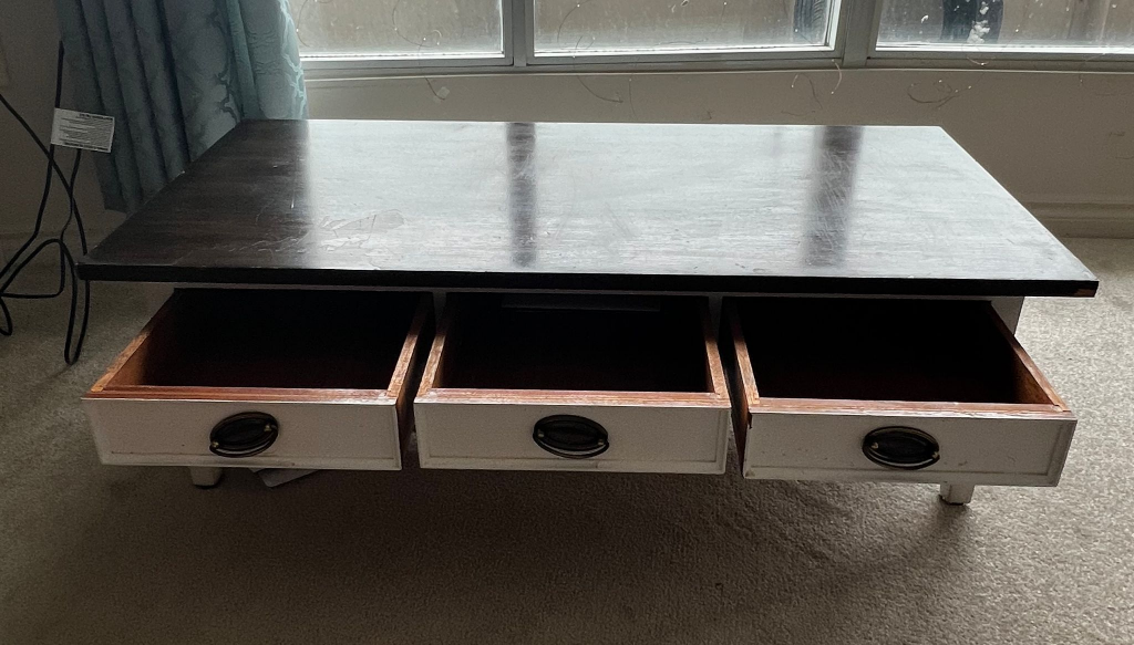 Coffee Table with Drawers - photo 2