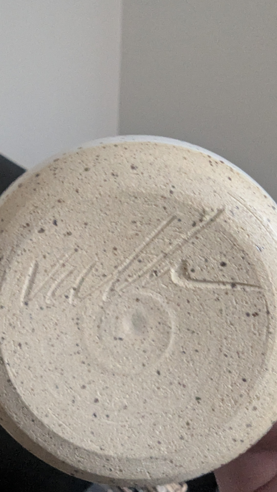 Vallance White Speckled Studio Pottery Mug - photo 3
