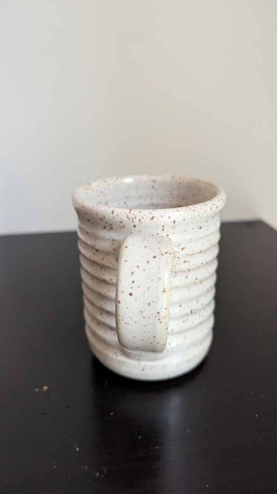 Vallance White Speckled Studio Pottery Mug - photo 5