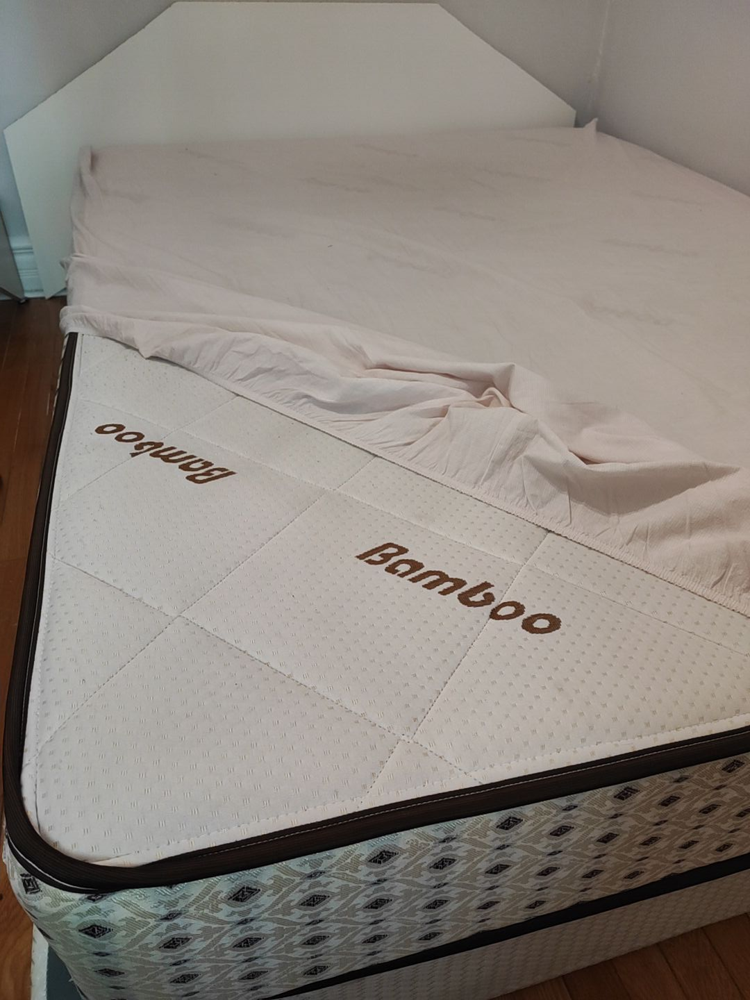 MOVE OUT SALE: Queen size mattress + box spring + headboard - photo 3