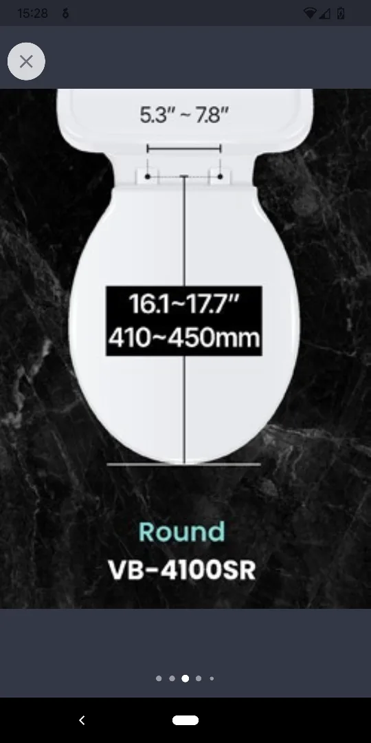 VOVO Smart Toilet Seat - Round image indicator(3)