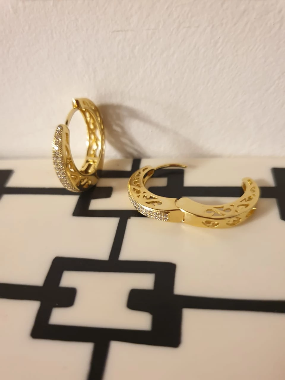 Romanian Gold Hoop Luxury Earrings - photo 2