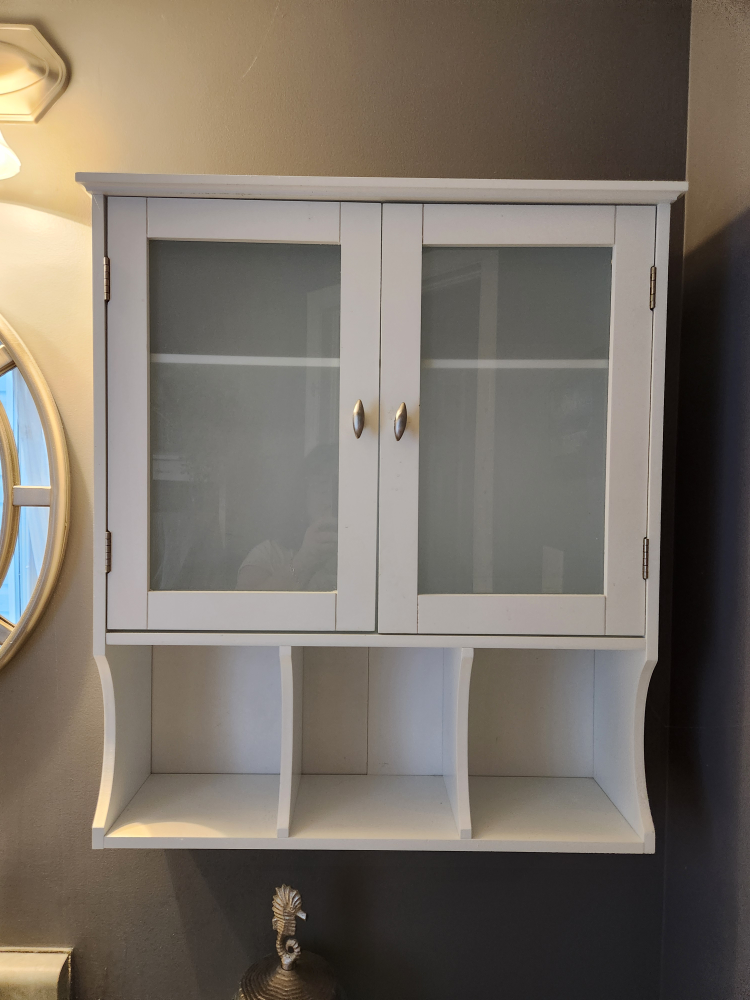 White Bathroom Cabinet - photo 2