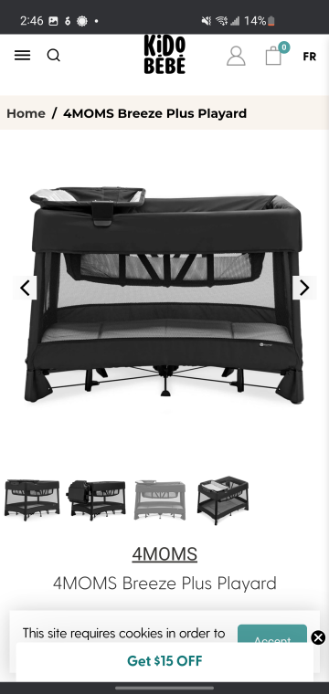 4Moms Breeze Plus Playard