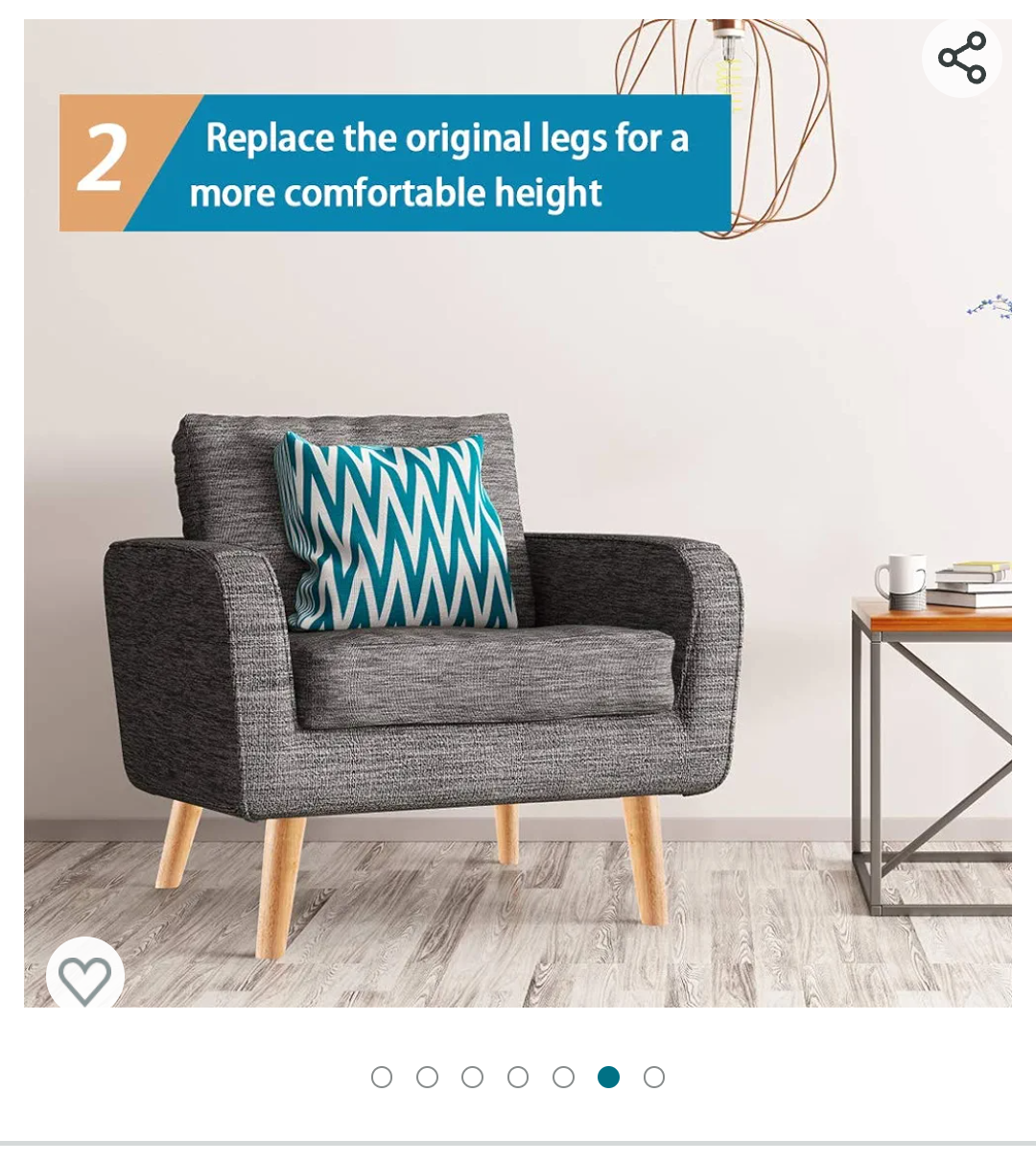 Set of 4 Wooden Sofa Legs - photo 3