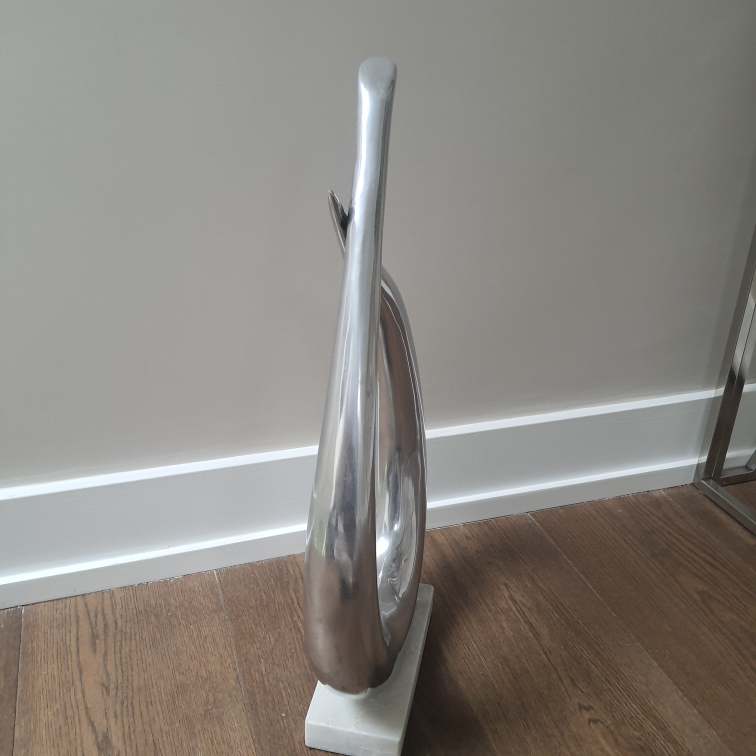 Silver Abstract Sculpture - photo 3