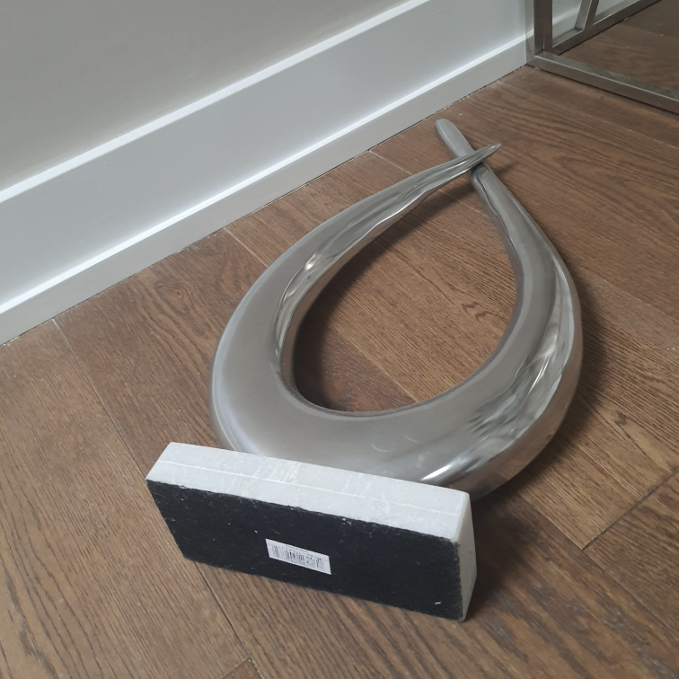 Silver Abstract Sculpture - photo 4