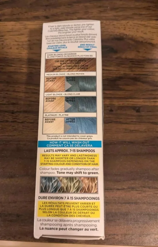 Pack of 2 Colorista Semi-Permanent Hair Colour - Turquoise #650 image indicator(4)