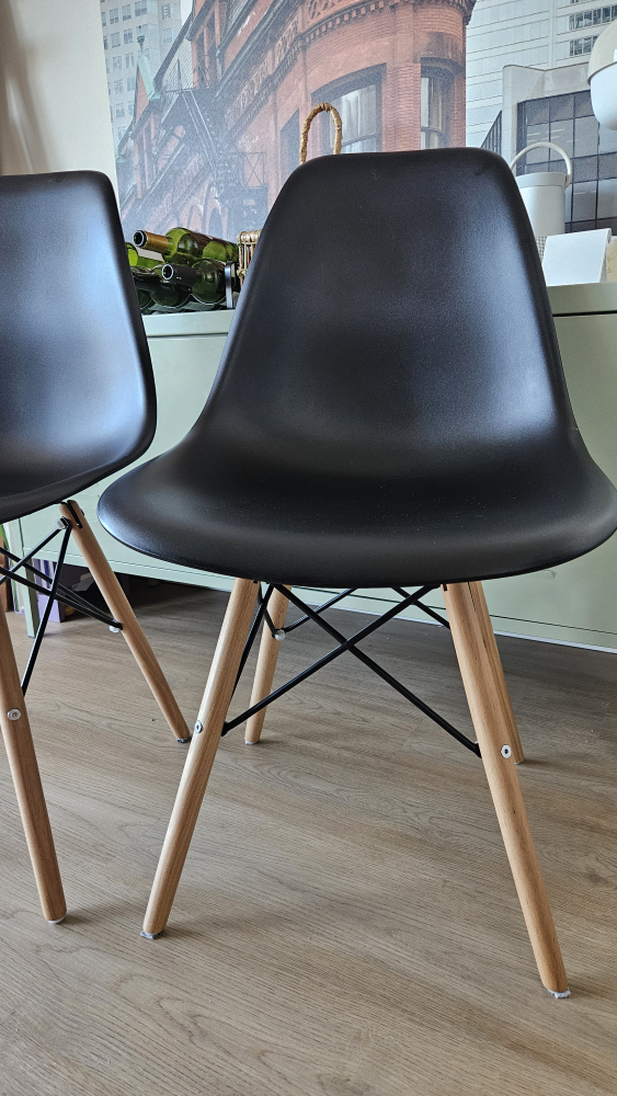 Black mordern style Dining Chairs - set - $30 firm