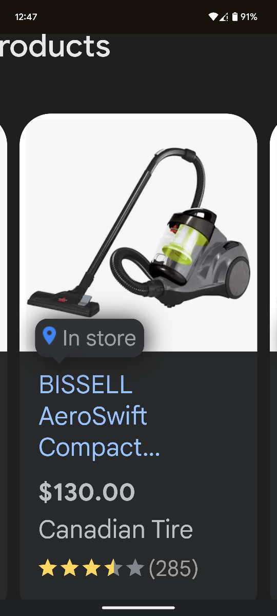 BISSELL AeroSwift Compact Vacuum