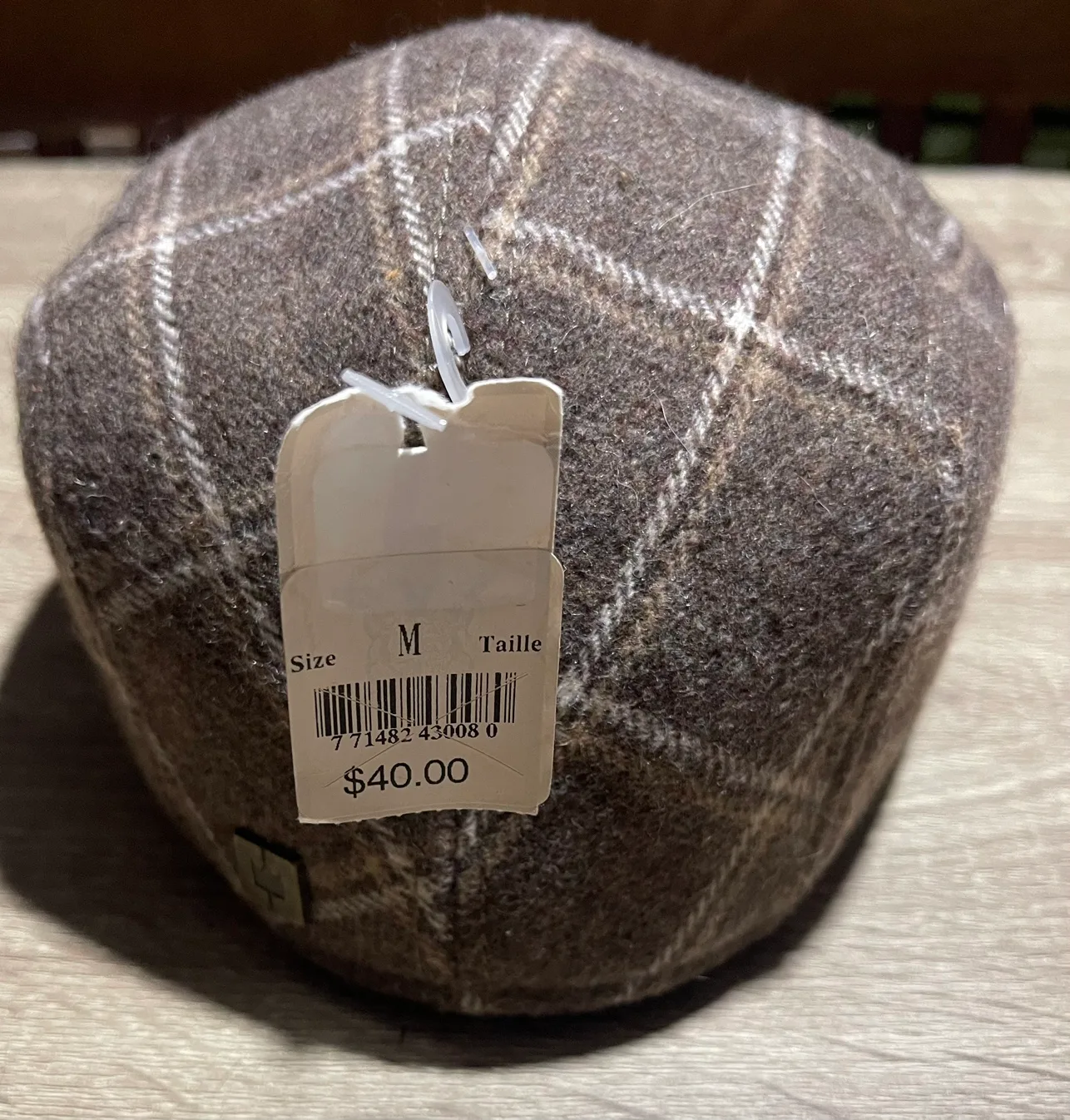 (NEW) Nathaniel Cole 1923-34 Brown Plaid Newsboy Cap image indicator(3)