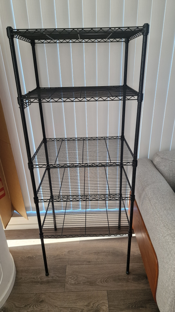 IKEA Black Metal Shelving Unit - photo 2