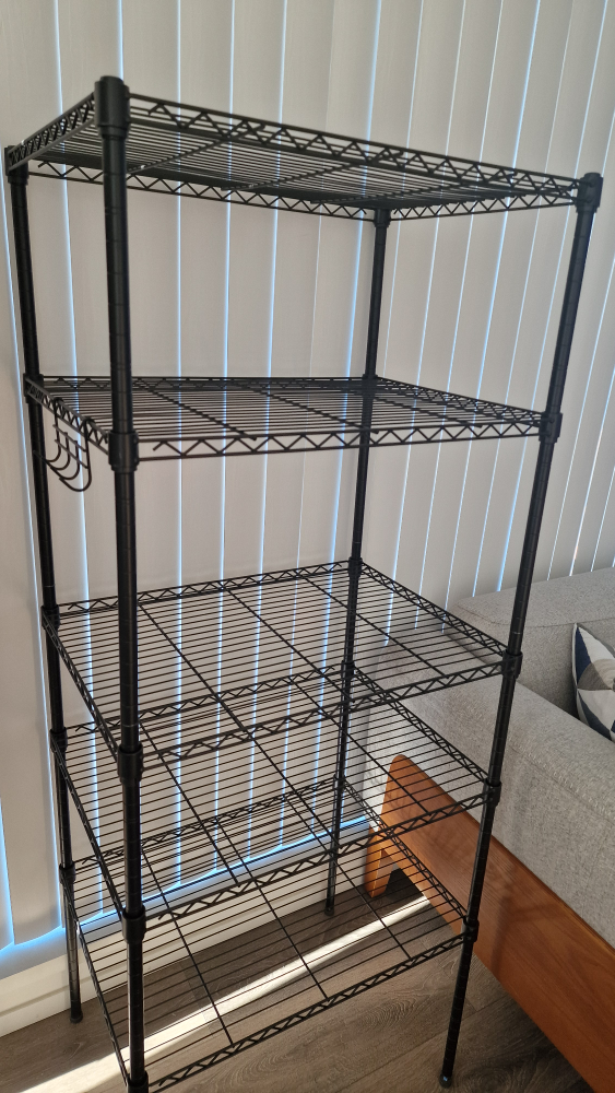 IKEA Black Metal Shelving Unit - photo 3