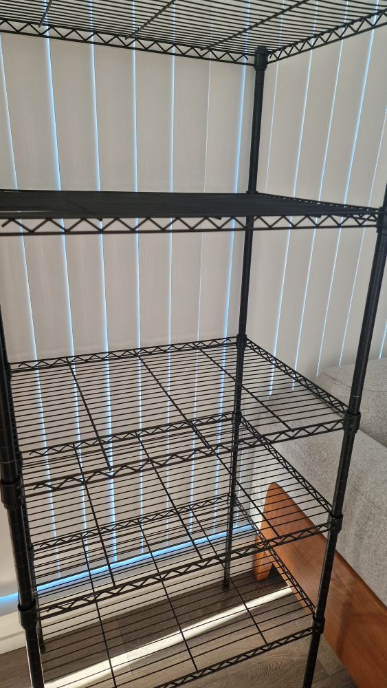 IKEA Black Metal Shelving Unit - photo 4