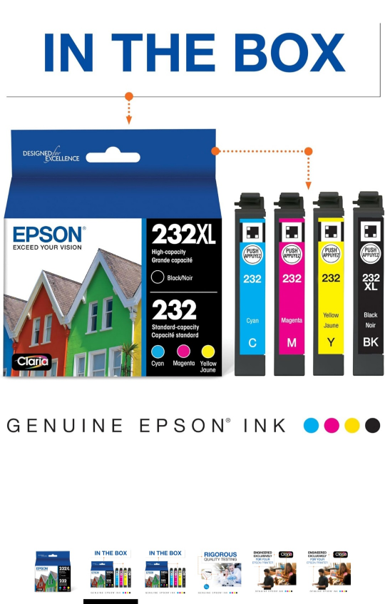 Epson 232 & 232XL Ink Cartridges - photo 2